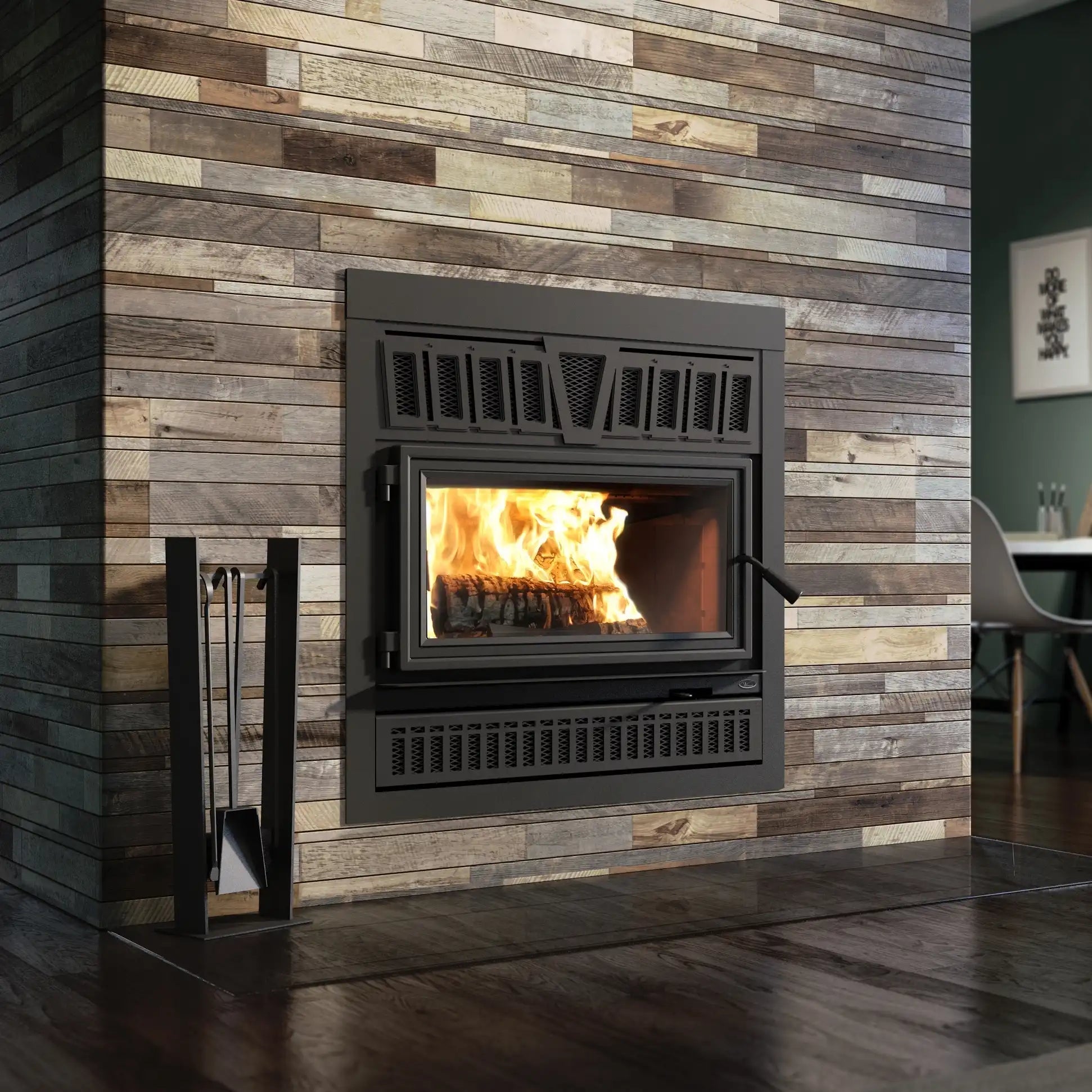 Valcourt FP10RS Lafayette II Wood Fireplace - Includes Blower - Wood Burning Fireplace by Valcourt | Buy at Agent BBQ