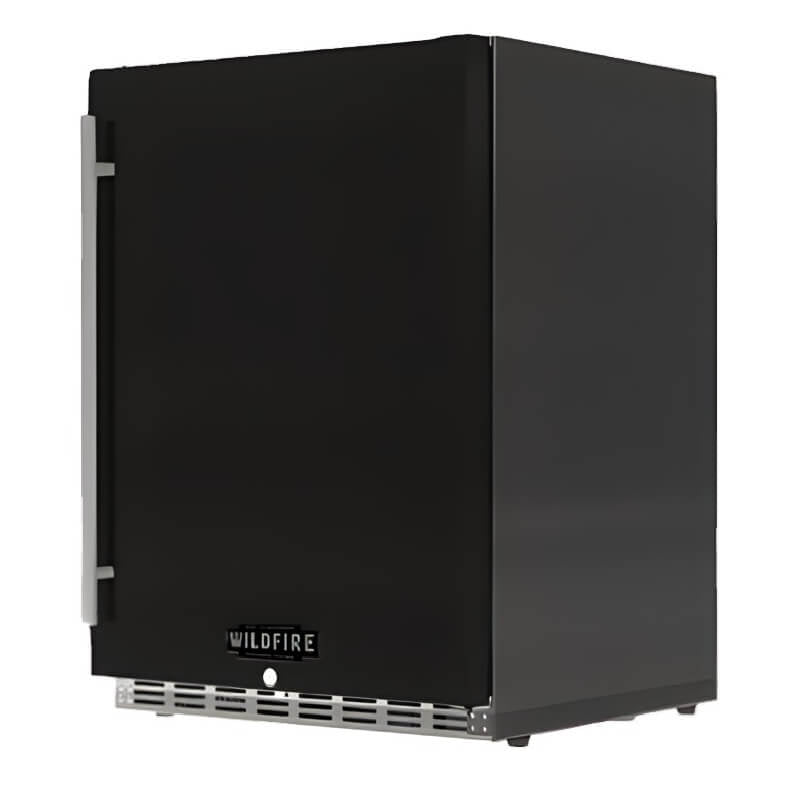 Wildfire 24 Inch 5.3 Cu. Ft. Stainless Steel Outdoor Refrigerator w/ Black Door Sleeve - by Wildfire Outdoor Living | Buy at Agent BBQ