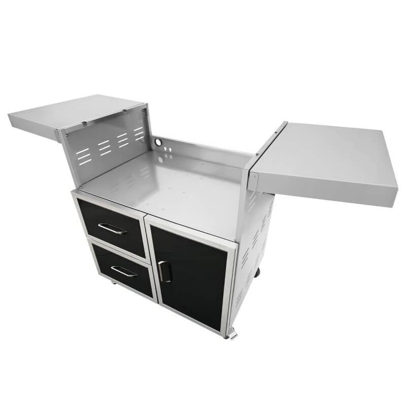 Wildfire 30 - Inch Black Stainless Steel Grill Cart - WFCART30 - BSS - by Wildfire Outdoor Living | Buy at Agent BBQ