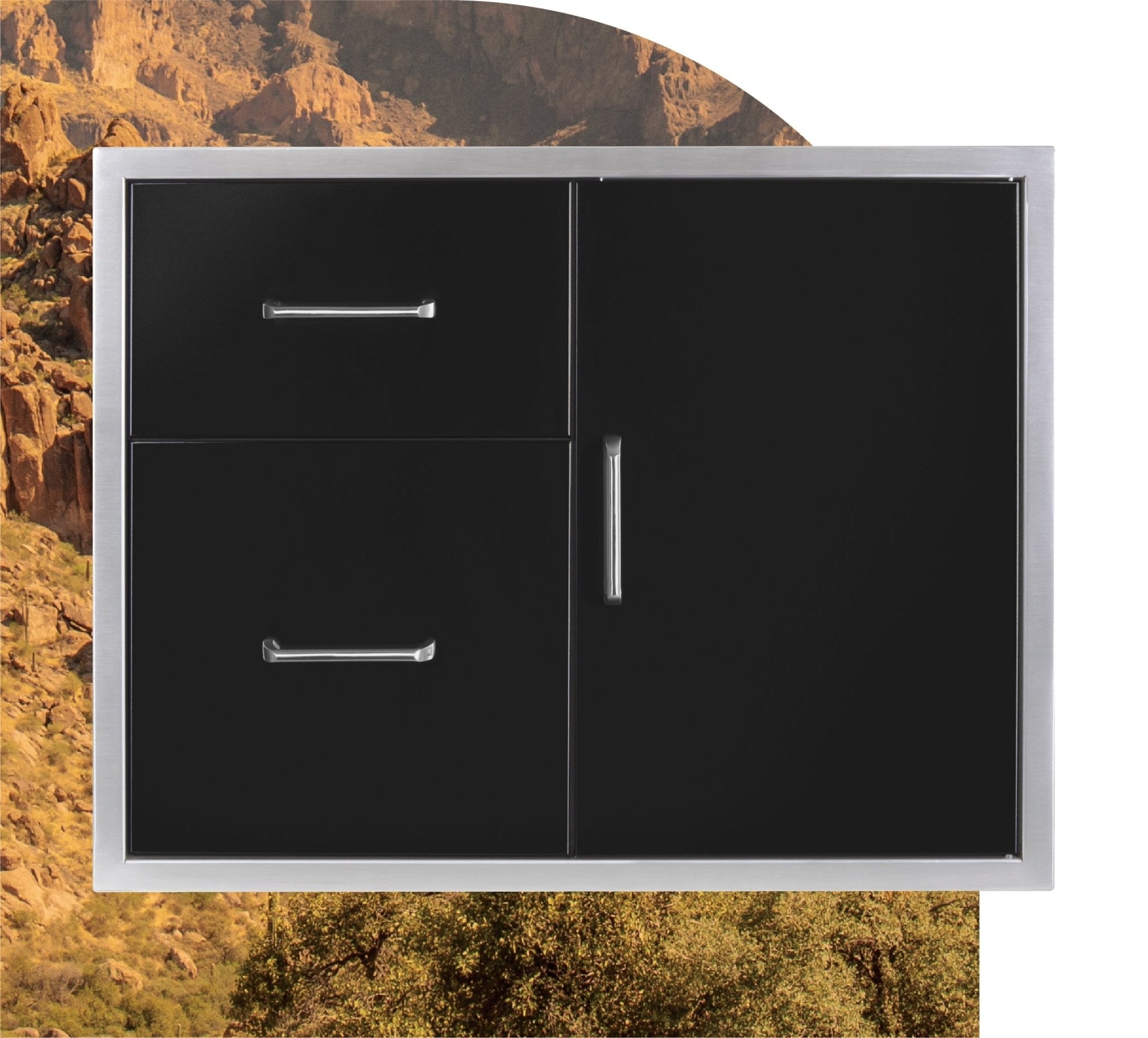 Wildfire 30 X 24 Access Door & Double Drawer Combo - WF - DDWCOMBO3024 - BSS - by Wildfire Outdoor Living | Buy at Agent BBQ
