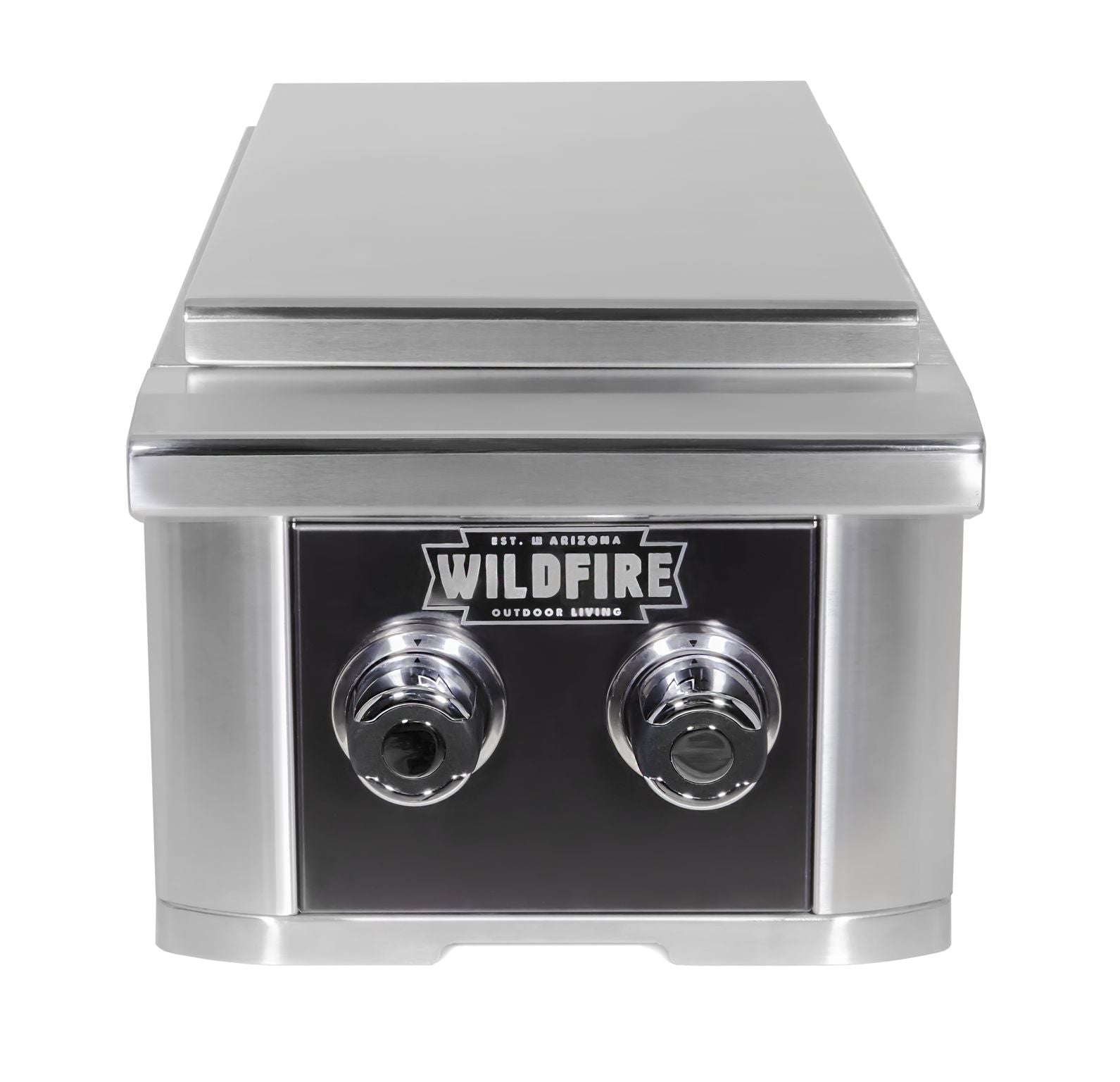 Wildfire Ranch Black 304 SS Gas Double Side Burner - WF - DBLSBRN - RH - LP/NG - by Wildfire Outdoor Living | Buy at Agent BBQ