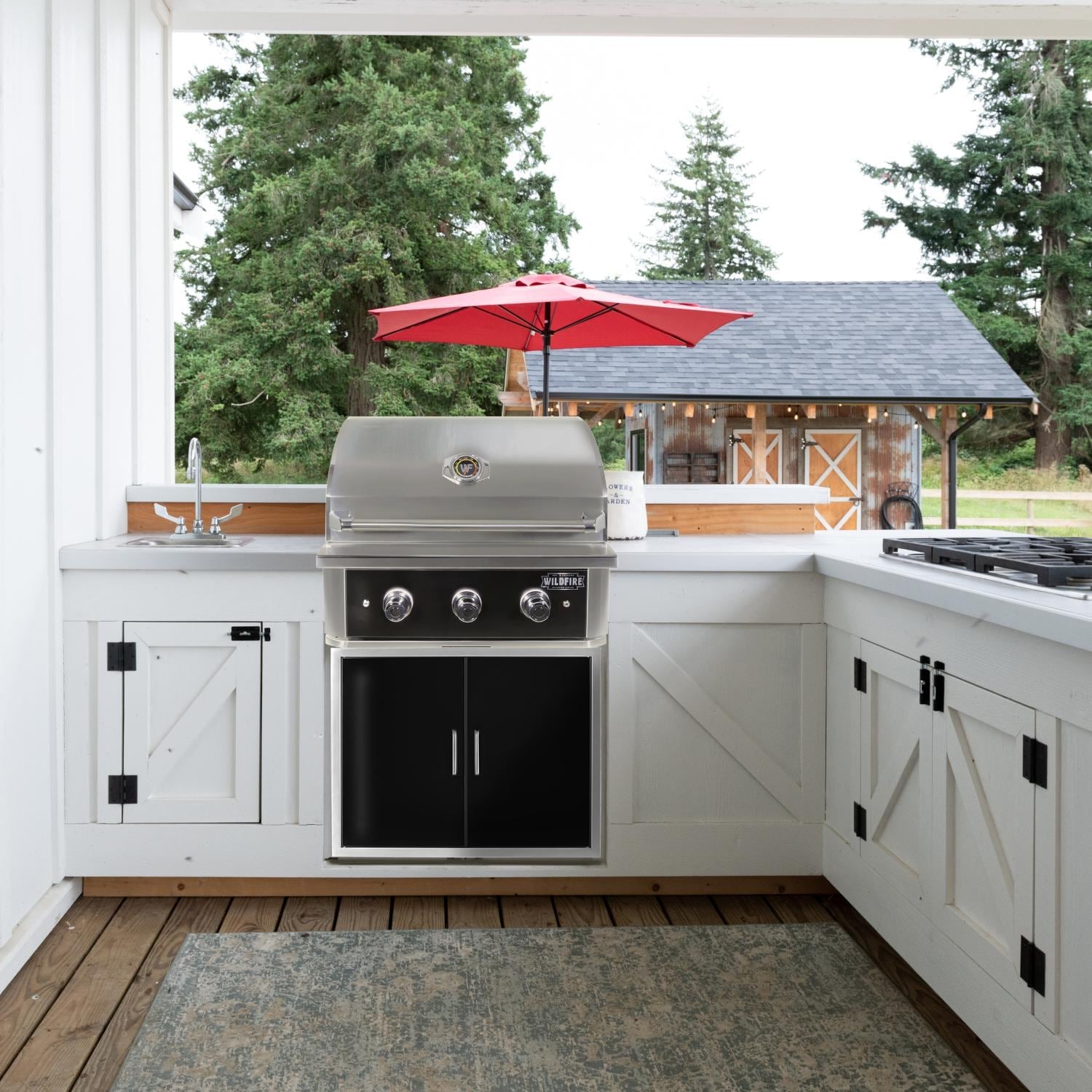 Wildfire Ranch PRO 30 - Inch Black 304 SS Gas Grill - WF - PRO30G - RH - LP/NG - by Wildfire Outdoor Living | Buy at Agent BBQ