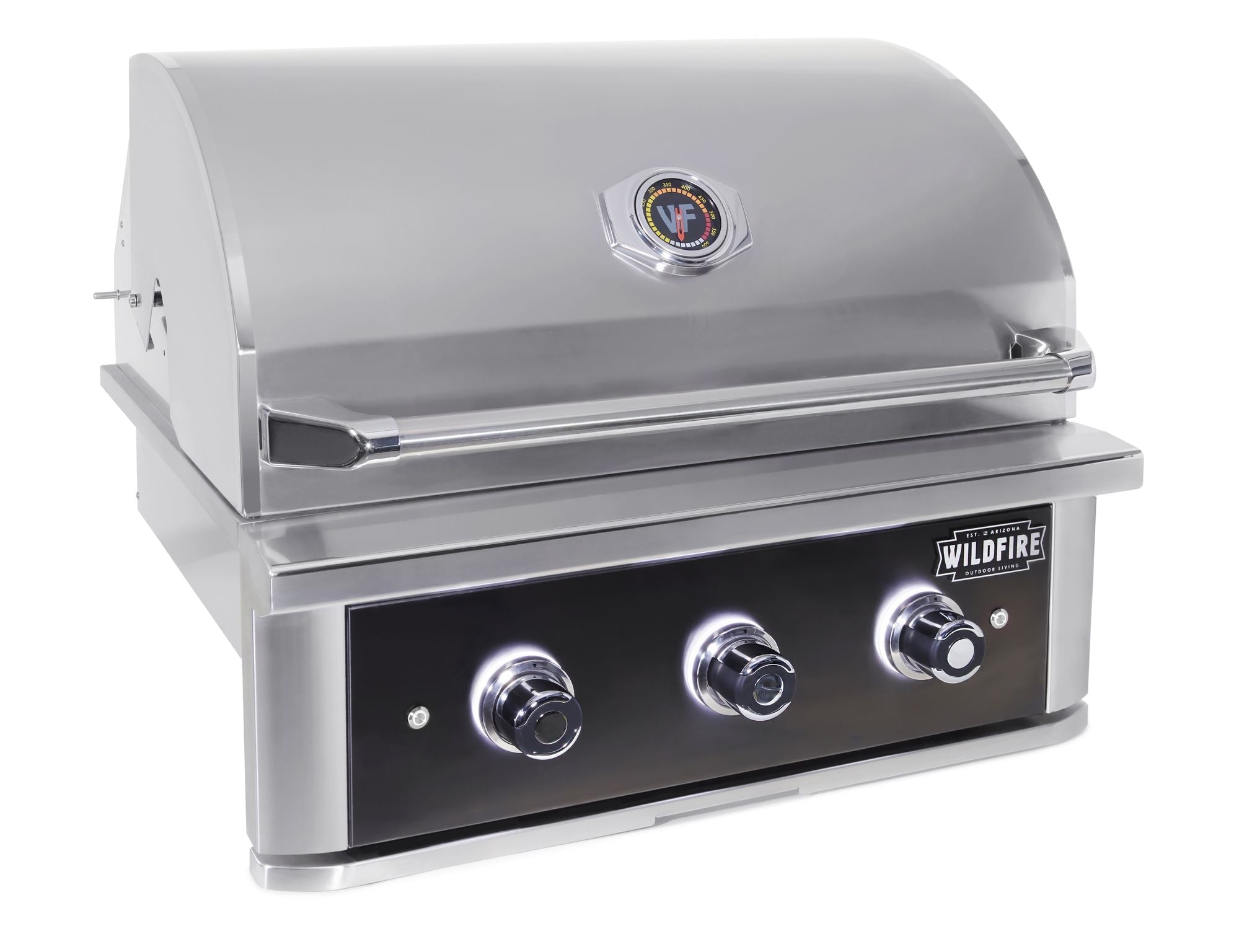 Wildfire Ranch PRO 30 - Inch Black 304 SS Gas Grill - WF - PRO30G - RH - LP/NG - by Wildfire Outdoor Living | Buy at Agent BBQ