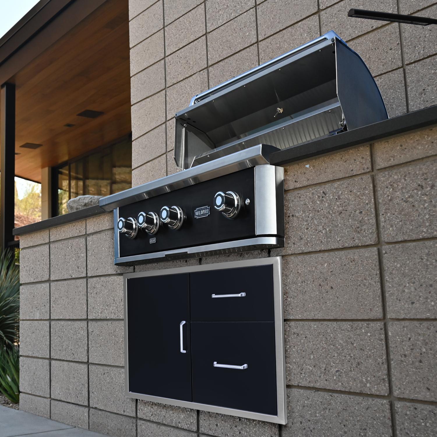 Wildfire Ranch PRO 36 - Inch Black 304 SS Gas Grill - WF - PRO36G - RH - LP/NG - by Wildfire Outdoor Living | Buy at Agent BBQ