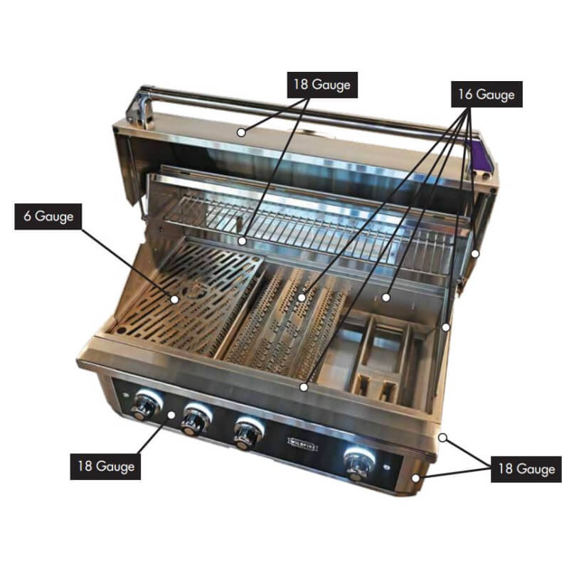Wildfire Ranch Pro 36 Inch Black 304 Stainless Steel Freestanding Gas Grill - by Wildfire Outdoor Living | Buy at Agent BBQ