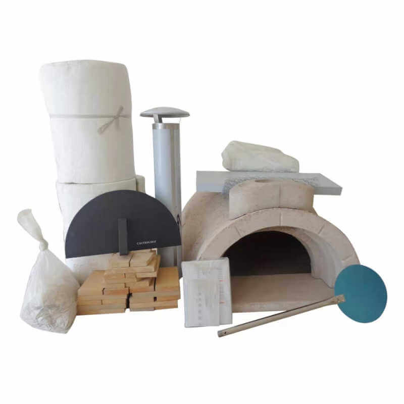 WPPO 37" DIY Wood Fired Oven with SS Flue, Black Door WDIY - AD70 - by WPPO | Buy at Agent BBQ