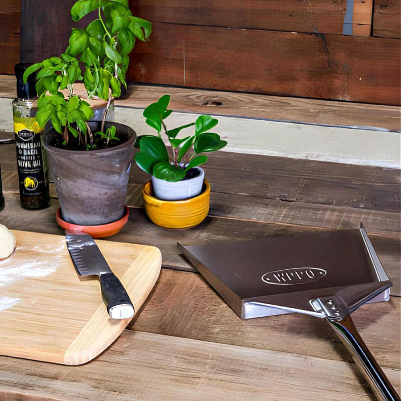 WPPO 45 - Inch Stainless Steel Ash Shovel for Wood - Fired Ovens - WKA - ASH - by WPPO | Buy at Agent BBQ