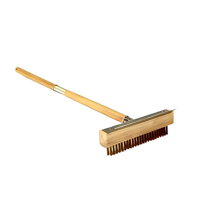 WPPO 47 - Inch Pizza Oven Brush With 10 - Inch Stainless Steel Scraper - WKBA - 47W - by WPPO | Buy at Agent BBQ