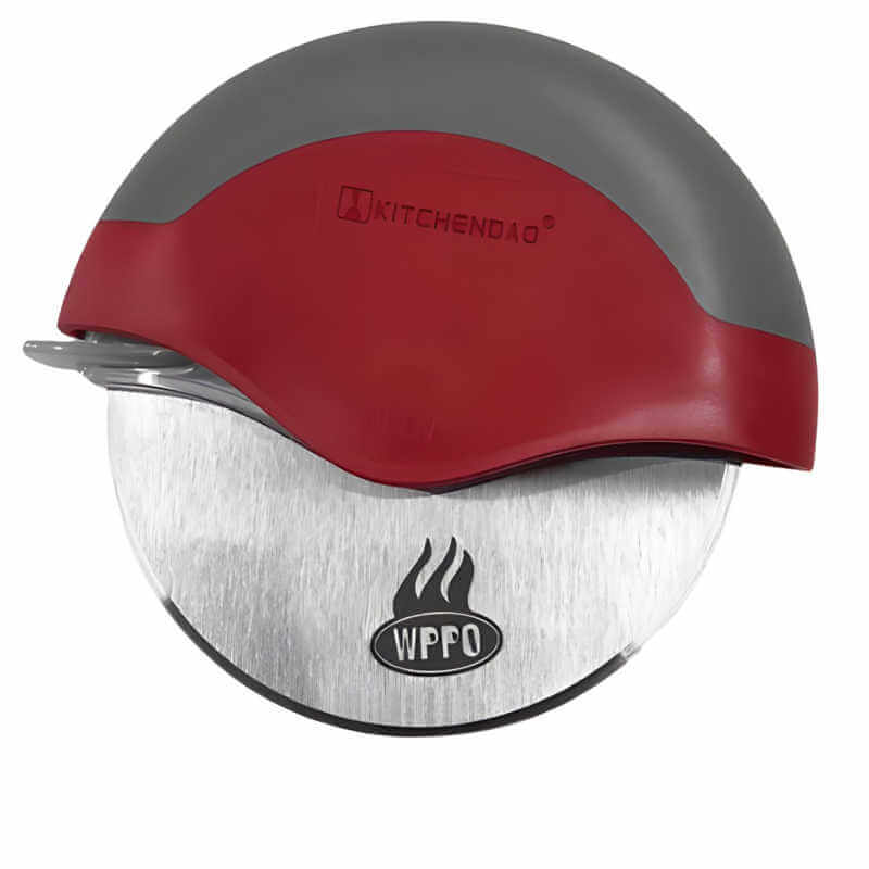 WPPO Deluxe Roller Pizza Cutter With Safety Shield - WKA - PC01 - by WPPO | Buy at Agent BBQ