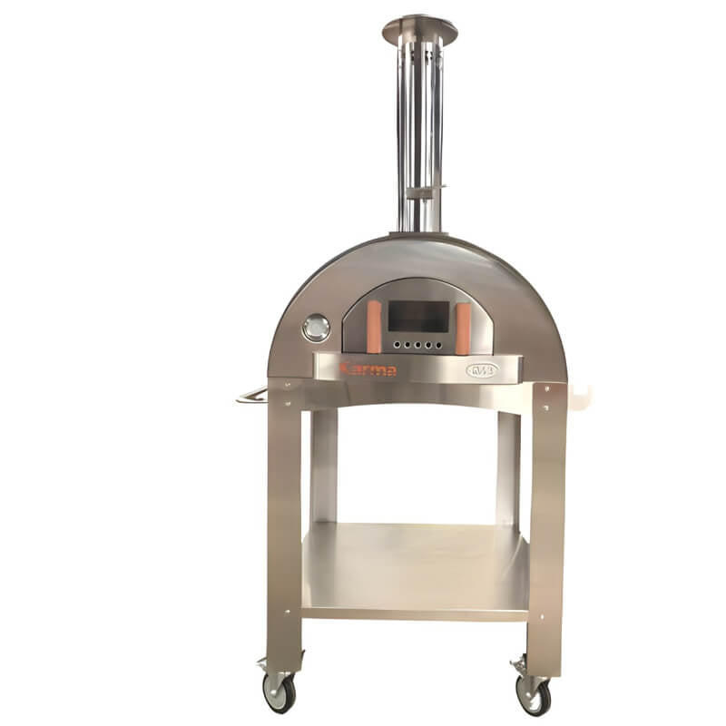 WPPO Karma 32 Inch Stainless Steel Outdoor Pizza Oven Cart - WKCT - 2S - by WPPO | Buy at Agent BBQ