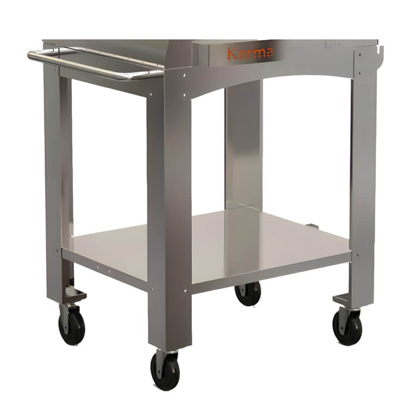 WPPO Karma 32 Inch Stainless Steel Outdoor Pizza Oven Cart - WKCT - 2S - by WPPO | Buy at Agent BBQ