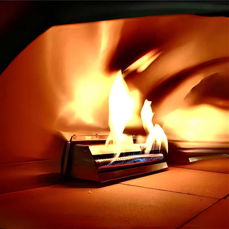 WPPO Traditional Red 25 - Inch Dual Fueled Pizza Oven With Gas Attachment - WKE - 04WG - RED - by WPPO | Buy at Agent BBQ