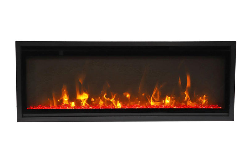 Amantii Symmetry 42'' Extra Slim Smart Wall Mount / Recessed Electric Fireplace